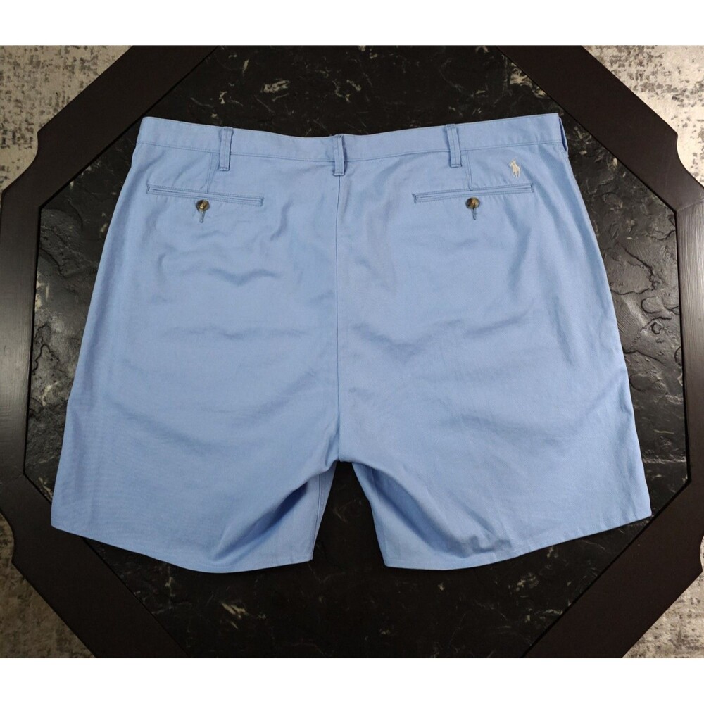 Polo Ralph Lauren Chino Shorts Mens 46B Big Tall Classic Fit Blue Casual
